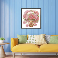 Load image into Gallery viewer, Diamond Painting - Partial Special Shaped - flowers hot air balloon bear (30*30CM)
