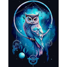 Load image into Gallery viewer, Diamond Painting - Full Round - Owl and Dream Catcher (30*40CM)

