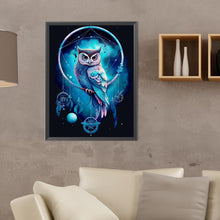 Load image into Gallery viewer, Diamond Painting - Full Round - Owl and Dream Catcher (30*40CM)
