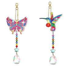 Load image into Gallery viewer, Suncatcher Diamond Drawing Hanging Ornament Kit (Butterfly Hummingbird)
