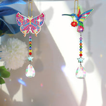 Load image into Gallery viewer, Suncatcher Diamond Drawing Hanging Ornament Kit (Butterfly Hummingbird)
