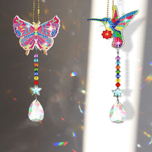 Load image into Gallery viewer, Suncatcher Diamond Drawing Hanging Ornament Kit (Butterfly Hummingbird)

