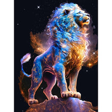Load image into Gallery viewer, Diamond Painting - Full Round - starry sky lion (30*40CM)
