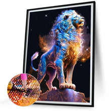 Load image into Gallery viewer, Diamond Painting - Full Round - starry sky lion (30*40CM)

