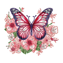 Load image into Gallery viewer, Diamond Painting - Partial Special Shaped - garden butterfly (30*30CM)
