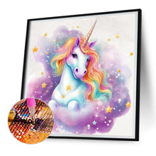 Load image into Gallery viewer, Diamond Painting - Full Round - colorful cloud unicorn (30*30CM)
