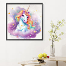 Load image into Gallery viewer, Diamond Painting - Full Round - colorful cloud unicorn (30*30CM)
