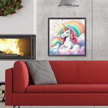 Load image into Gallery viewer, Diamond Painting - Full Round - colorful cloud unicorn (30*30CM)
