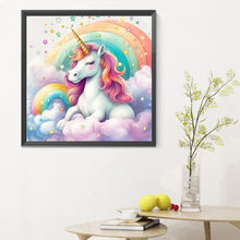 Load image into Gallery viewer, Diamond Painting - Full Round - colorful cloud unicorn (30*30CM)
