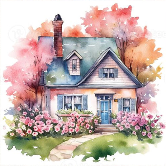 Diamond Painting - Full Round - garden shed (30*30CM)