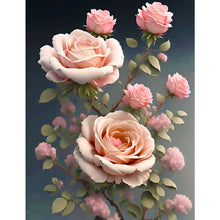 Load image into Gallery viewer, Diamond Painting - Full Square - Pink Rose (30*40CM)

