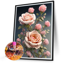 Load image into Gallery viewer, Diamond Painting - Full Square - Pink Rose (30*40CM)
