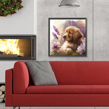 Load image into Gallery viewer, Diamond Painting - Full Round - golden retriever puppy (30*30CM)

