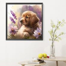 Load image into Gallery viewer, Diamond Painting - Full Round - golden retriever puppy (30*30CM)

