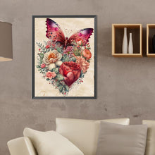 Load image into Gallery viewer, Diamond Painting - Full Round - flowers and butterflies (30*40CM)

