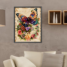 Load image into Gallery viewer, Diamond Painting - Full Round - flowers and butterflies (30*40CM)
