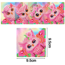 Load image into Gallery viewer, 4PCS Special Shape+Round Diamond Painting Bookmark Kits Kits (Pink Owl)
