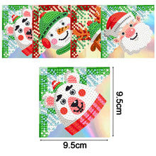 Load image into Gallery viewer, 4PCS Special Shape+Round Diamond Painting Bookmark Kits Kits(Cartoon Snowman #7)

