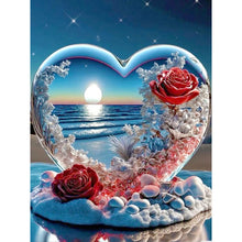 Load image into Gallery viewer, Diamond Painting - Full Round - Seaside Heart Shaped Crystal (30*40CM)
