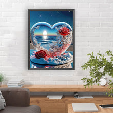Load image into Gallery viewer, Diamond Painting - Full Round - Seaside Heart Shaped Crystal (30*40CM)

