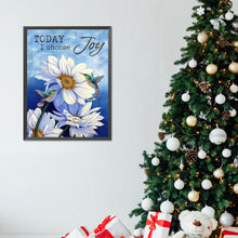 Load image into Gallery viewer, Diamond Painting - Full Round - Hummingbird and white flowers (30*40CM)
