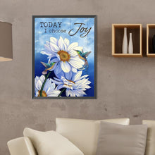 Load image into Gallery viewer, Diamond Painting - Full Round - Hummingbird and white flowers (30*40CM)
