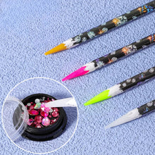 Load image into Gallery viewer, 4/12PCS Crystal Gem Pick Up Tools Self Adhesive Diamond Painting Dotting Wax Pen
