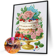 Load image into Gallery viewer, Diamond Painting - Partial Special Shaped - cake desserts (30*40CM)
