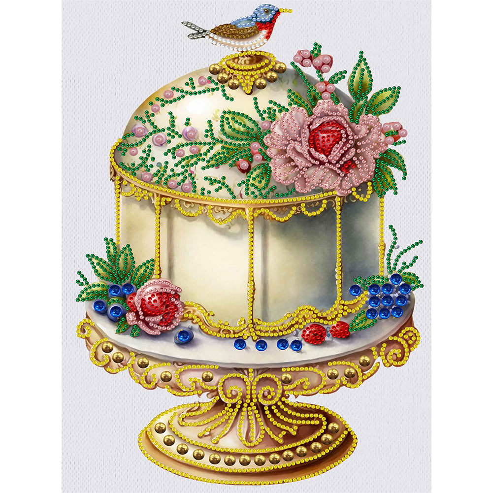 Diamond Painting - Partial Special Shaped - cake desserts (30*40CM)