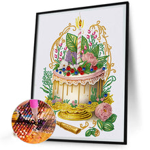 Load image into Gallery viewer, Diamond Painting - Partial Special Shaped - cake desserts (30*40CM)
