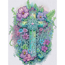 Load image into Gallery viewer, Diamond Painting - Partial Special Shaped - cross (30*40CM)
