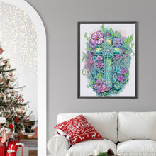 Load image into Gallery viewer, Diamond Painting - Partial Special Shaped - cross (30*40CM)
