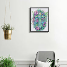 Load image into Gallery viewer, Diamond Painting - Partial Special Shaped - cross (30*40CM)
