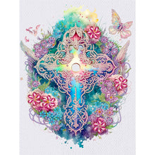 Load image into Gallery viewer, Diamond Painting - Partial Special Shaped - cross (30*40CM)
