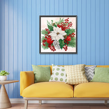 Load image into Gallery viewer, Diamond Painting - Partial Special Shaped - Christmas flower poinsettia (30*30CM)
