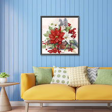Load image into Gallery viewer, Diamond Painting - Partial Special Shaped - Christmas flower poinsettia (30*30CM)
