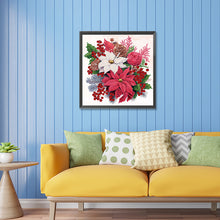 Load image into Gallery viewer, Diamond Painting - Partial Special Shaped - Christmas flower poinsettia (30*30CM)
