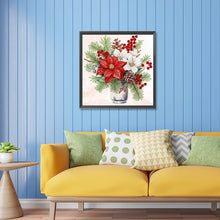 Load image into Gallery viewer, Diamond Painting - Partial Special Shaped - Christmas flower poinsettia (30*30CM)
