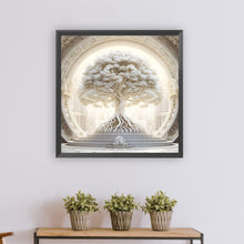 Load image into Gallery viewer, Diamond Painting - Full Round - Pure White Tree of Life Temple (30*30CM)
