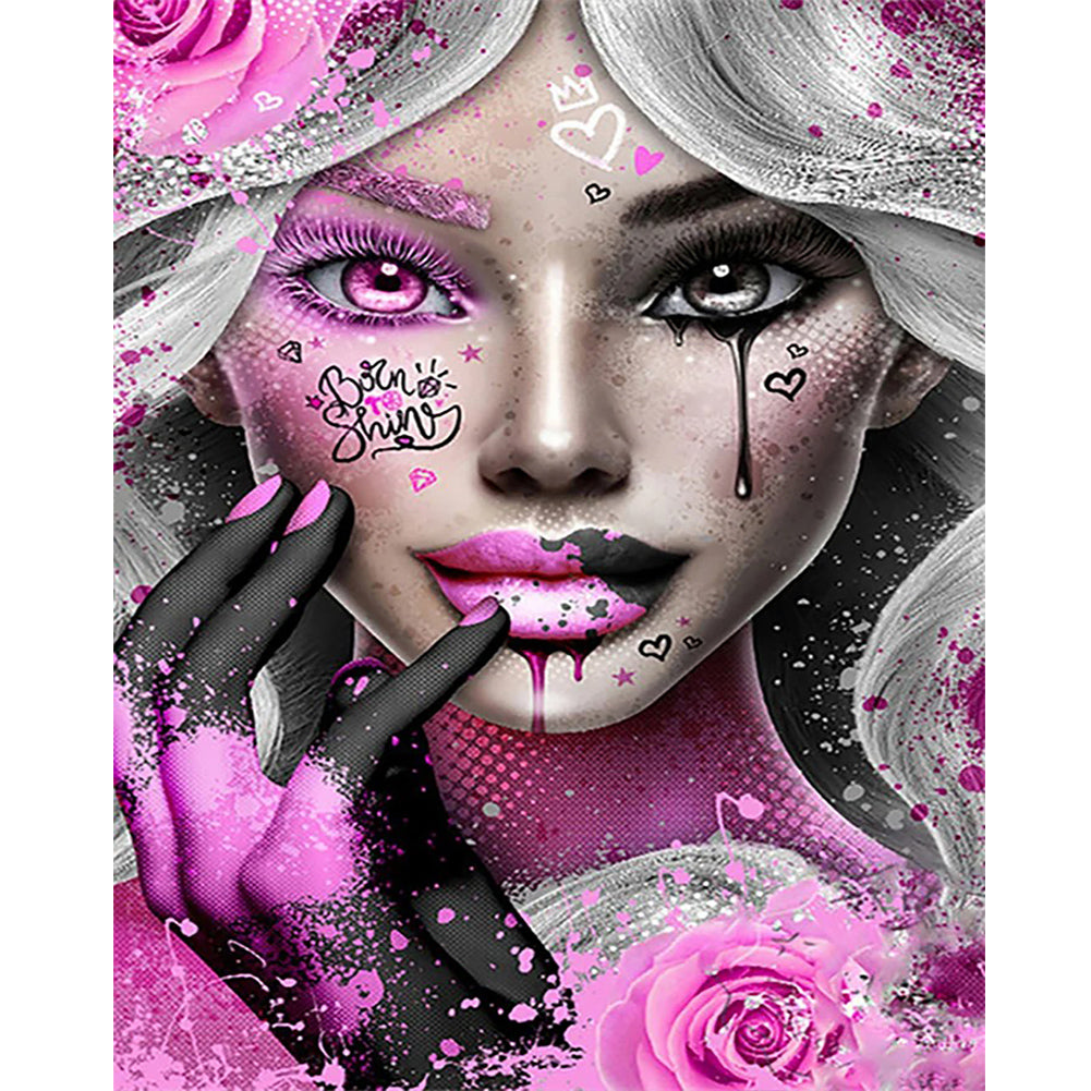 Diamond Painting - Full Round - girl (40*50CM)