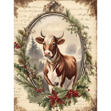 Load image into Gallery viewer, Diamond Painting - Full Round - cow in retro diary (30*40CM)
