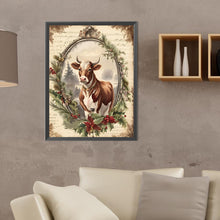 Load image into Gallery viewer, Diamond Painting - Full Round - cow in retro diary (30*40CM)
