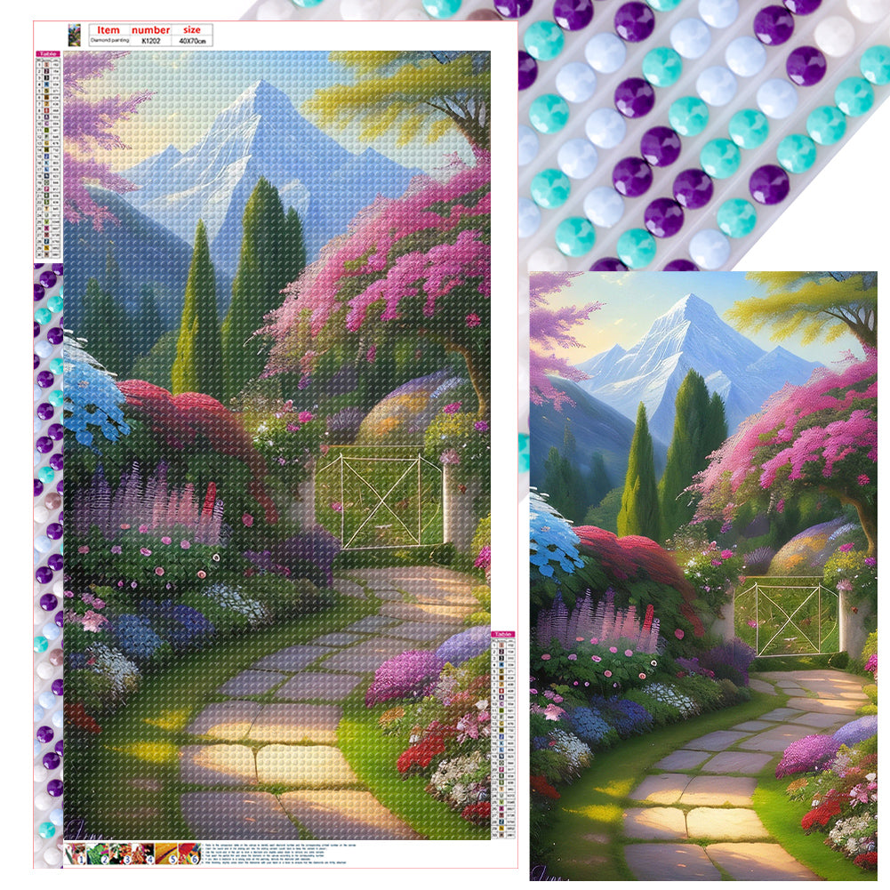 Diamond Painting - Full Round - Flower path (40*70CM)