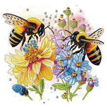 Load image into Gallery viewer, Diamond Painting - Partial Special Shaped - honey bees (30*30CM)

