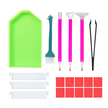 Load image into Gallery viewer, Diamond Painting Art Trays with Divider for Diamond Art DIY Craft (Green)
