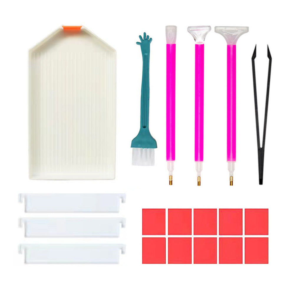 Diamond Painting Art Trays with Divider for Diamond Art DIY Craft (White)