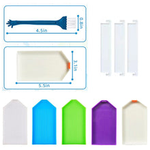 Load image into Gallery viewer, Diamond Painting Art Trays with Divider for Diamond Art DIY Craft (White)
