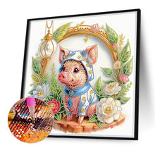 Load image into Gallery viewer, Diamond Painting - Partial Special Shaped - Simple piggy (40*40CM)
