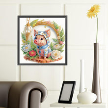 Load image into Gallery viewer, Diamond Painting - Partial Special Shaped - Simple piggy (40*40CM)
