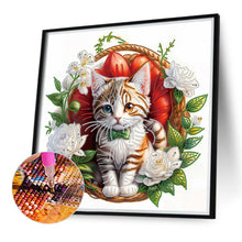 Load image into Gallery viewer, Diamond Painting - Partial Special Shaped - simple cat (40*40CM)
